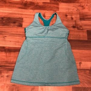 Lululemon Turbo Tank Heathered Surge Size 10